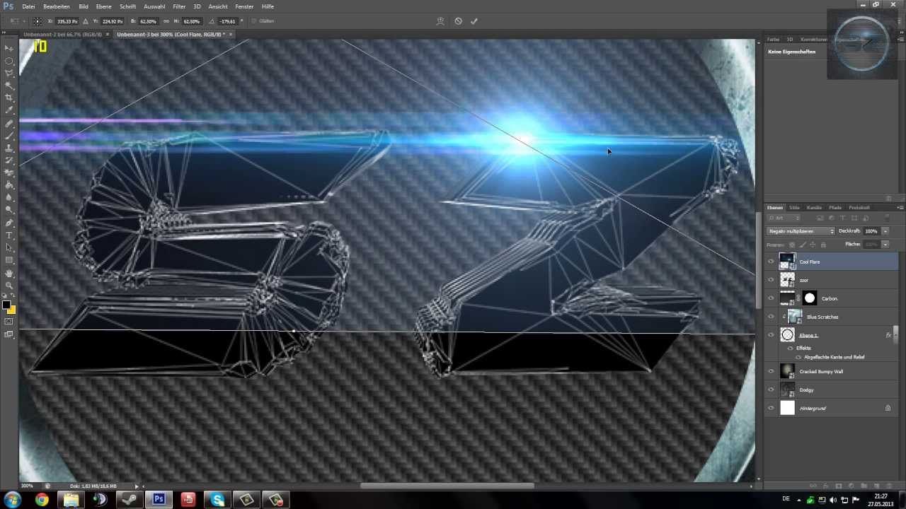 Photoshop Logo Erstellen Tutorial German Flares Dirtylans Youtube