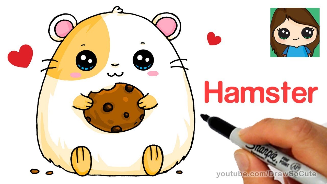 How to Draw a Hamster Super Easy - YouTube