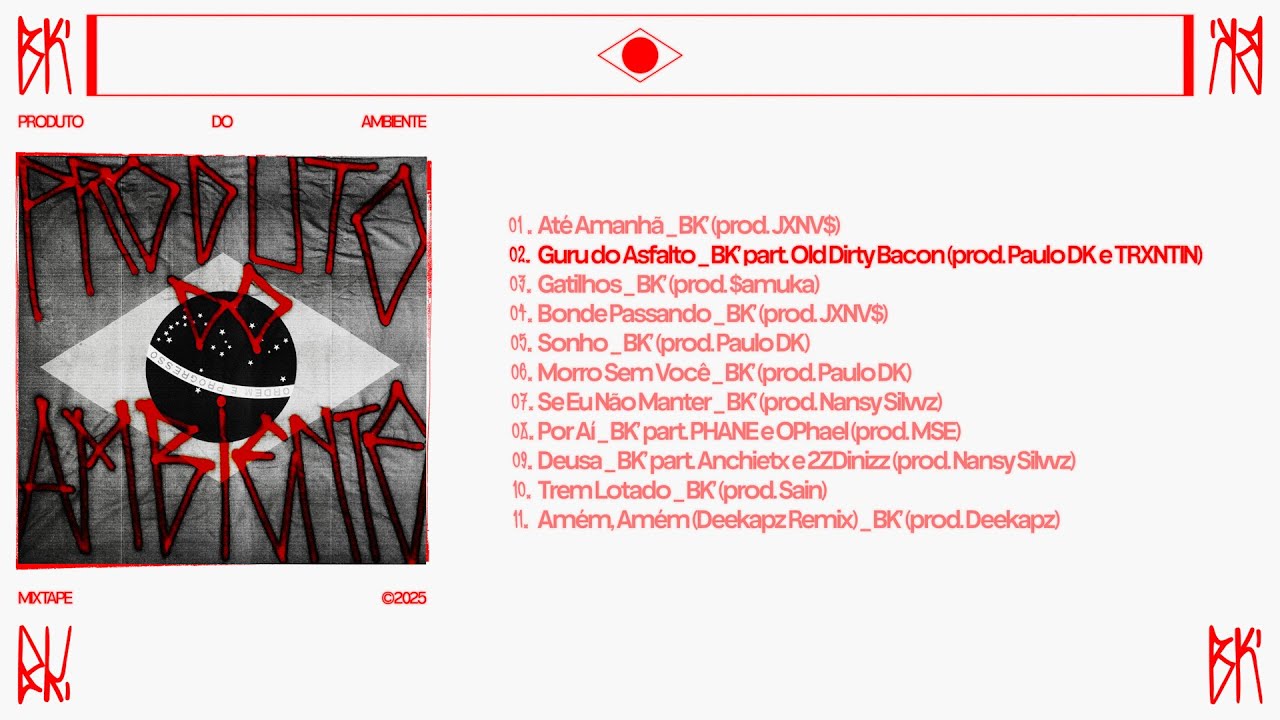 BK’ part. Old Dirty Bacon (prod. Paulo DK e TRXNTIN) - Guru do Asfalto (Visualizer)