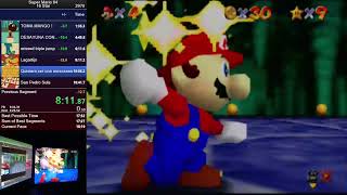 Super mario 64 16 stars Speed run No LBLJ 15th PB