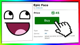 how did people get EPIC FACE on roblox for FREE? 