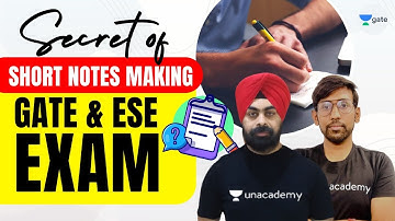 Secret of short notes making for GATE & ESE exam by Jaspal Sir & Abhishek Sir