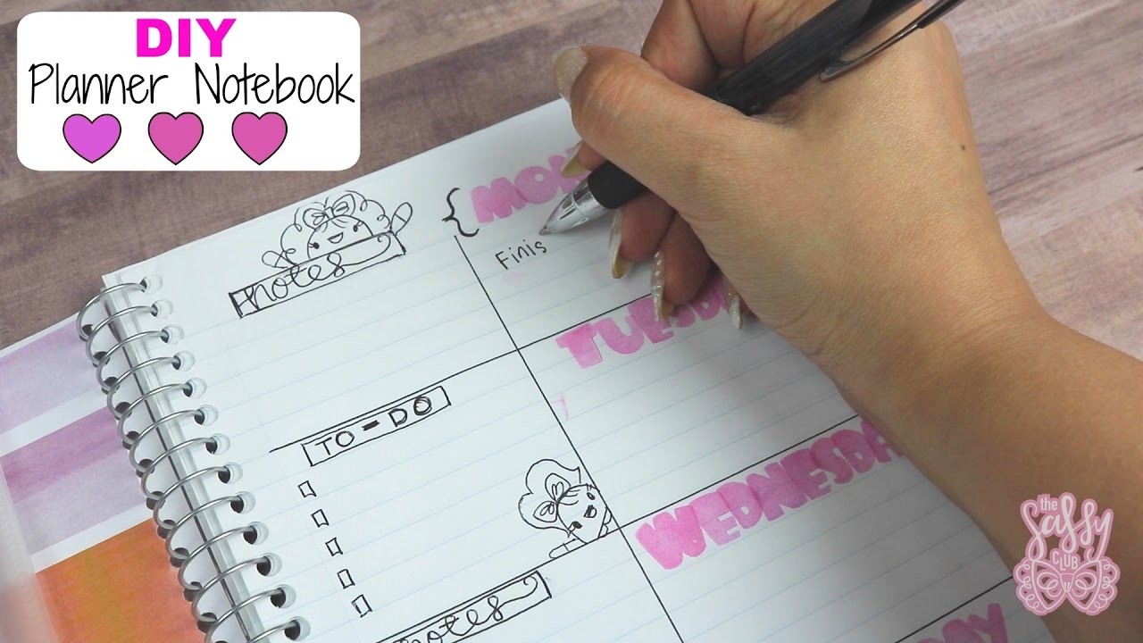 DIY Planner Notebook Easy Budget Friendly YouTube