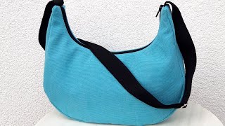 Bag Turquoise Crescent Sewing Pattern