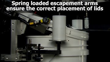 Heisler Automatic Pail Lid Placer and Lid Closer