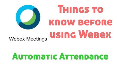 Some Tips and Tricks of  Cisco Webex 2020