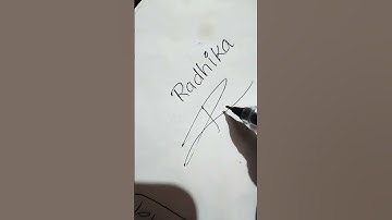 Radhika Name signature ✍️✍️✍️ #shortsfeed #viral #shorts #signature