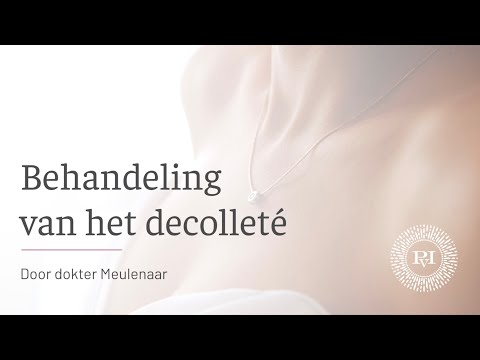 Veroudering van de decolleté behandelen