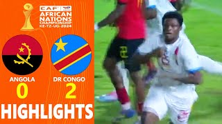 Angola vs DR Congo Highlights 🔥 CAF African Nations Championship 2025 Group A