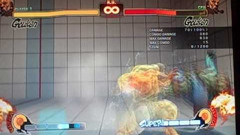 SF4 Gouken 830 Damage Combo