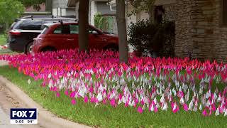 North Austin man plants one flag in his yard for every Texan life lost to COVID-19