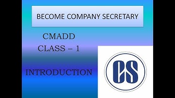 CMADD INTRODUCTION CLASS | COMPLIANCE MANAGEMENT AUDIT AND DUE DILIGENCE