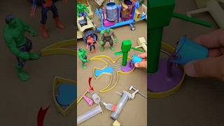 Mini handpump project with purple blueconcrete &amp; mixer diytractor cowfarm|mini tractor|No.535#shorts