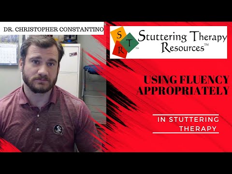 Using the Term "Fluency" Appropriately in Stuttering Therapy