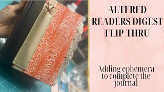 Altered Readers Digest Flip-Thru | Adding Ephemera to Complete Journal | Chat With Me