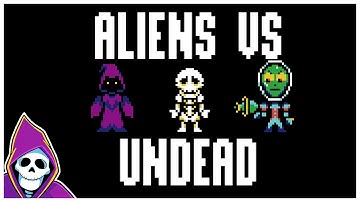Een game maken waarin je in 48 uur skeletten op aliens schiet - Ludum Dare 55 Devlog