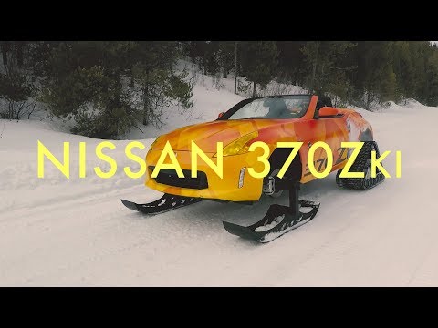 Nissan Modified a 370Z Roadster into a Snowmobile | Nissan 370zki