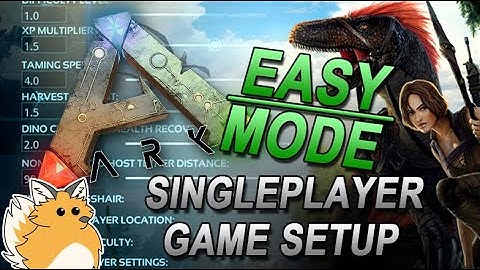 ARK Singleplayer EASY MODE Settings Setup 2022 Guide Tutorial (PC XBOX PS4 / ALL Maps!)