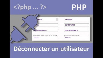 Déconnecter un utilisateur authentifié en PHP