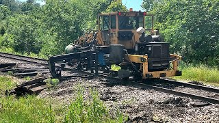 TRIPP Machine Pulling Out Railroad Ties