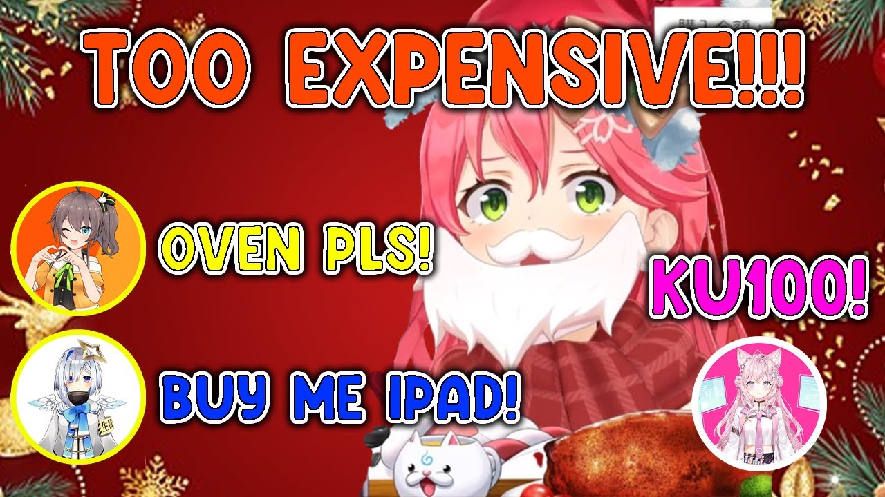 Santa Mikochi goes broke after buying Holomen gifts with money she earned from horse racing bets