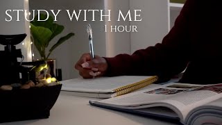 1-Hour Study With Me | Lofi + Rain 🌧 Pomodoro timer