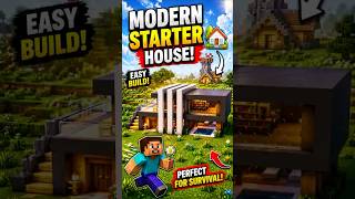 Easy Minecraft Modern Villa Tutorial for Beginners! 💎🏡#minecraft #gaming #shorts #minecraftshorts