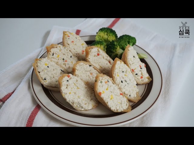 [ENG/초간단요리] 5분이면 뚝딱! 두부유부초밥 만들기 Fried Tofu Sushi with tofu