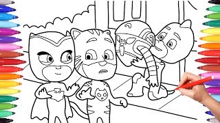 Pj Masks Drawing And Coloring Page For Kids - Best Coloring Pages