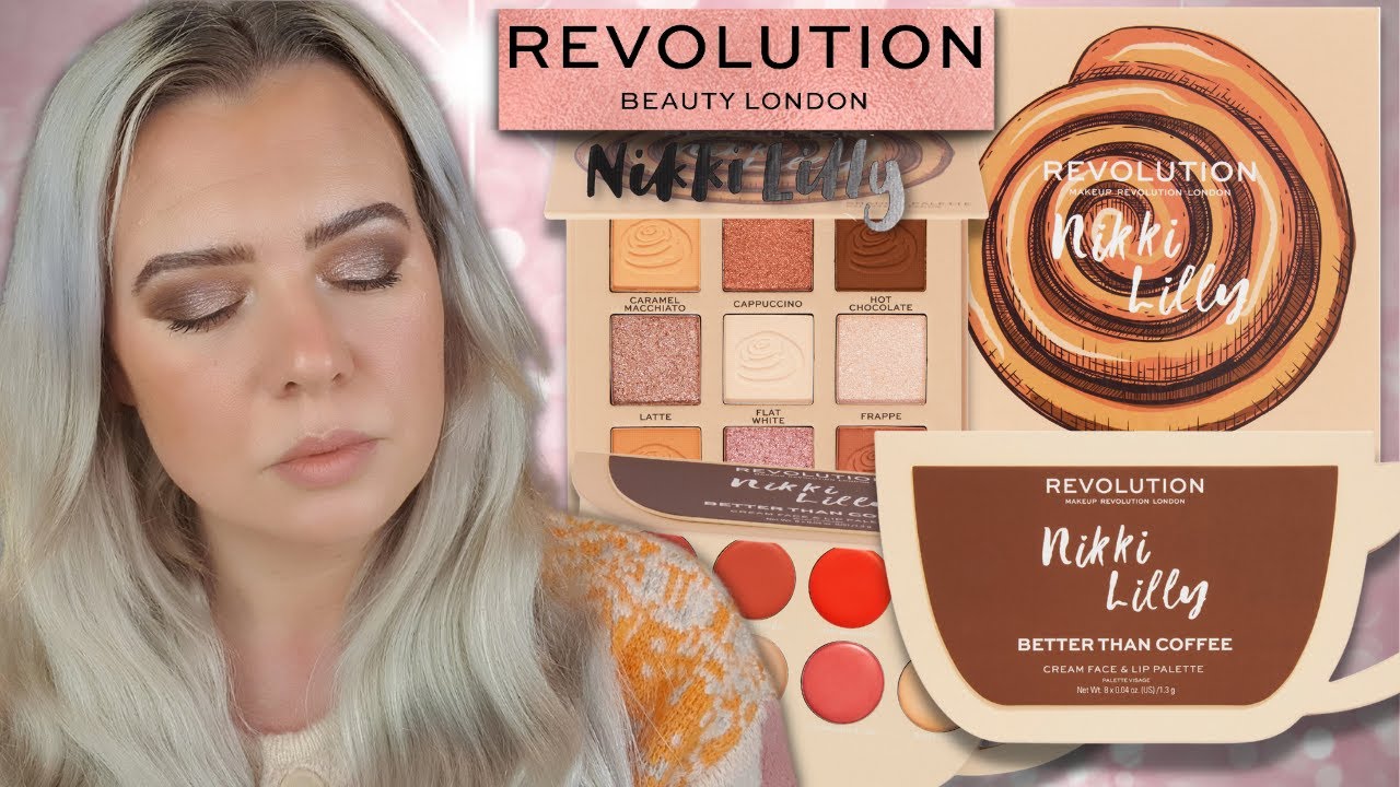 MAKEUP REVOLUTION NIKKI LILLY COFFEE Eyeshadow & Lip Cheek Palette