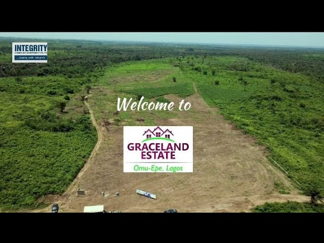 Aerial view of Graceland Estate, Omu-Epe, Lagos