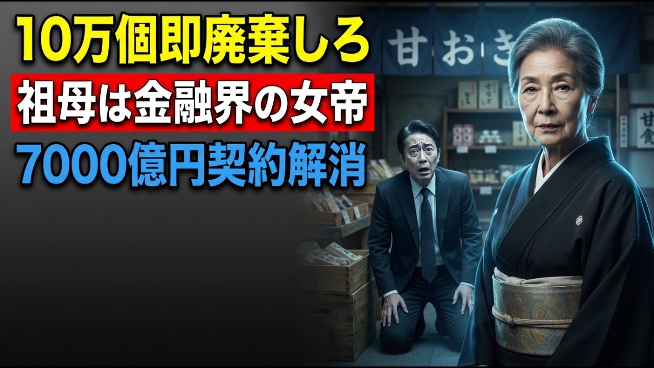 「復興支援菓子がこれ…みっともない！10万個キャンセル」 被災後も店と娘を守り続けてきた父子を見下した銀行員—翌朝、祖母の静かな決断ひとつで7000億円の取引が消え金融界に衝撃走る#泣ける話 #感動