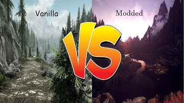 Skyrim VR Graphics Comparison Modded VS Vanilla
