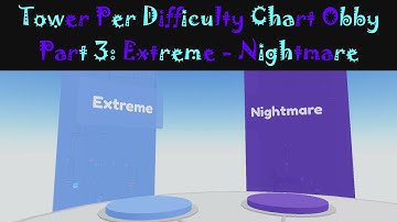 Roblox [31] - Tower Per Difficulty Chart Obby (Part 3): Extreme - Nightmare (Stages 271-330)