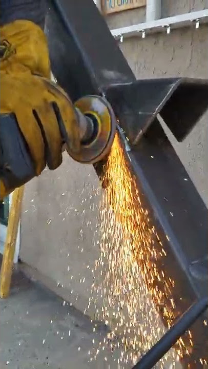 Mesmerizing Slow Motion Metal Work Sanding Sparks Flying
