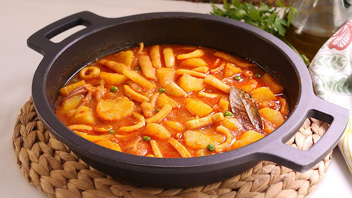 POTATOES with SQUID - Very Easy and Delicious Traditional Stew