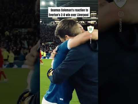 Seamus Coleman&#39;s reaction to Everton&#39;s 2-0 win over Liverpool