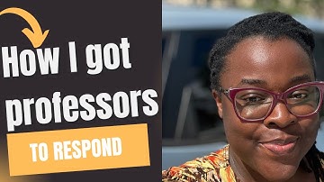 How to Write Cold Emails to Professors (That Actually Get Replies!) | Grad School Tips