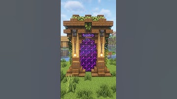 Minecraft Nether Portal Design #minecraft #shorts