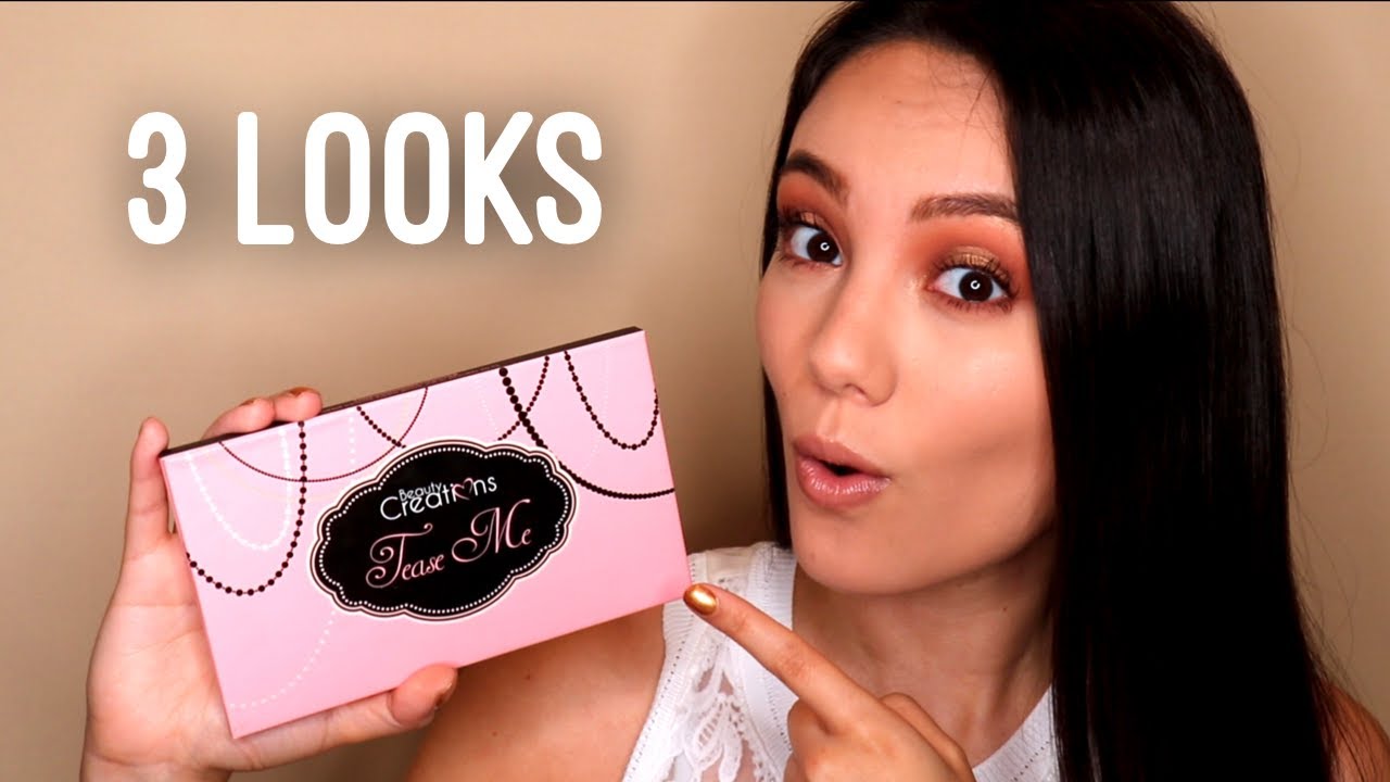 TEASE ME de BEAUTY CREATIONS - 3 looks 1 paleta | Alejandra Otero