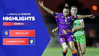Perth Glory v Canberra United FC - Highlights | Liberty A-League 2023-24 | Round 16