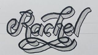 3d Drawing Calligraphy Name For Beginners / How To Draw Art On Paper Step By Step 62