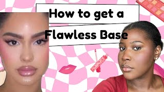 FLAWLESS BASE MAKEUP FOR BEGINNERS | Amaya Colon inspired