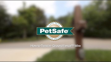 How to Twist In-Ground Fence™ Wire