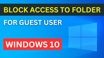 How To Block Access To Folder For Guest User Windows 10 | Block Guest User To Access Any Folder