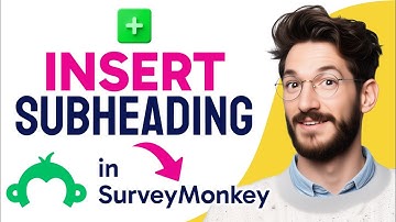 How to INSERT SUBHEADING in SurveyMonkey (Step by Step) 2025