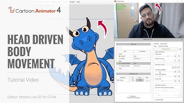 Cartoon Animator 4 Facial Mocap Tutorial - Head Driven Body Movements
