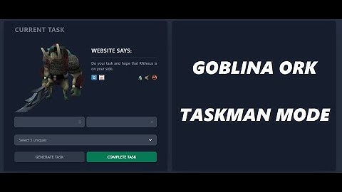 RS3 Taskman Mode - An introduction to Goblina Ork