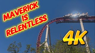 Maverick at Cedar Point is relentless 4K