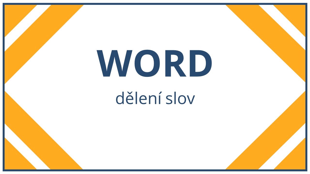 Jak nastavit dělení slov ve Wordu?